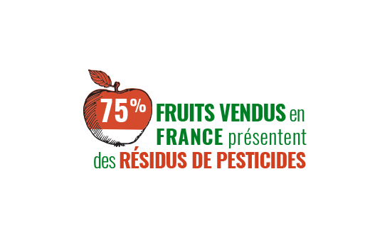 75% fruits vendus en france présentent des résidus de pesticides